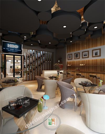 Thiết kế quán cafe gia đình 