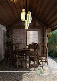 Thiết kế nội thất nhà hàng phong cách gỗ việt