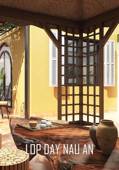 Thiết kế nội thất lớp dạy nấu ăn đẹp, ấn tượng